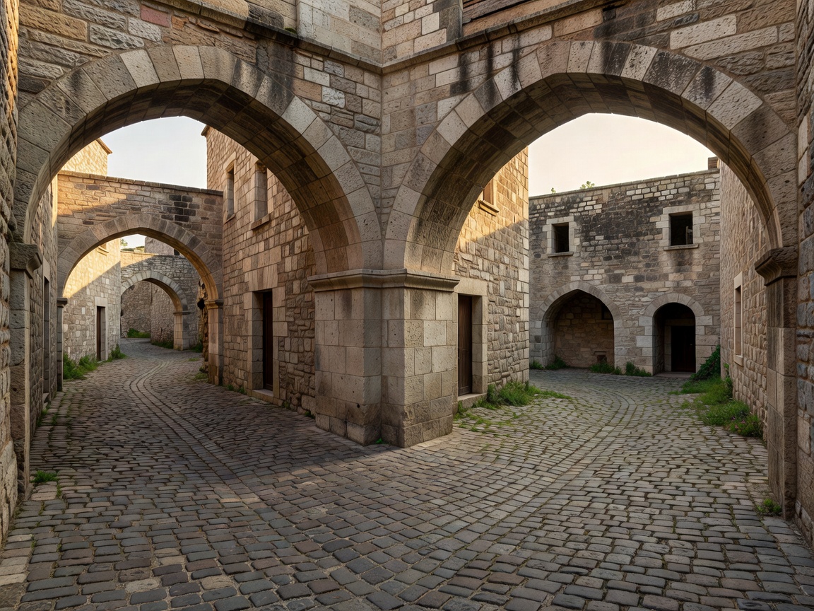 Cobbled streets, historical arches, and courtyards of the Buda Castle District